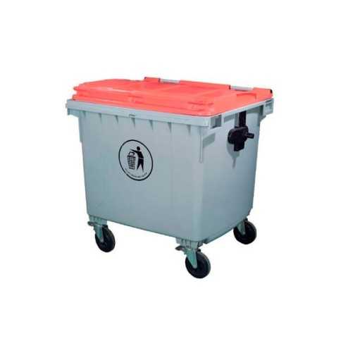 Contenedor de basura gris 120L