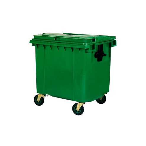 Contenedor de basura verde 1100L Glanz Contenedor de basura verde 1100L Glanz