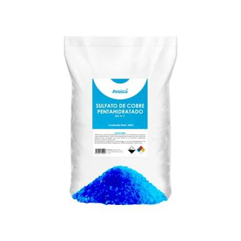 Sulfato De Cobre Pentahidratado Saco 25 kg