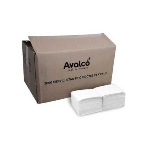 Caja Servilletas Cocktel 24x24 cm (10 Paquetes x 200 unidades)