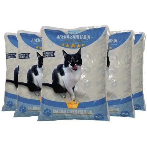 5 Sacos de Arena Sanitaria Premium 2kg (10kg) 5 Sacos de Arena Sanitaria Premium 2kg (10kg)