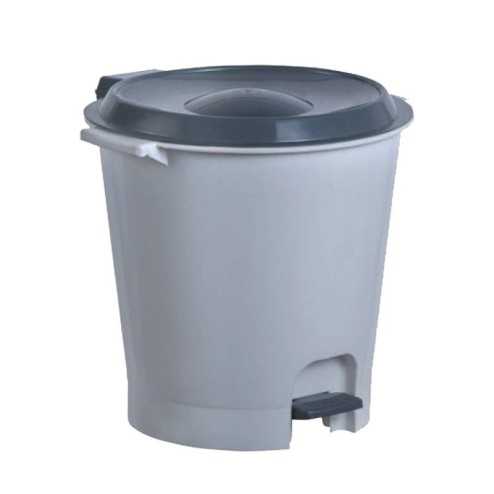🗑️ Basurero Redondo con Pedal 12L | Papelera Plástica con Pedal 🚮
