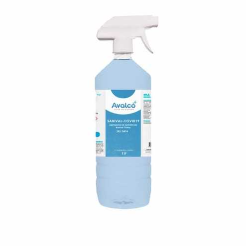 🍒 Sanival Covid19 Limpia Superficies 1 Litro con Gatillo | Desinfección y aroma cherry ✨
