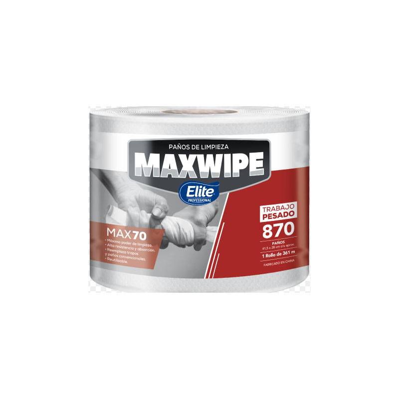 Paño Maxwipe X70 Elite Jumbo 870 Paños