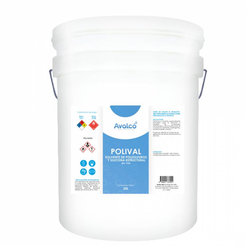 Polival - Solvente de Polisulfuros y Silicona Estructural 20L