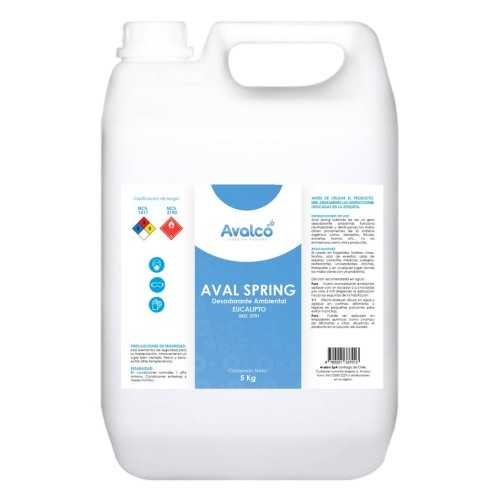 🌿 Aval Spring 5 L Desodorante Ambiental – Aroma Eucalipto fresco y profesional ✨
