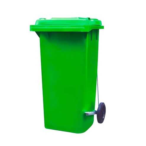 🚮 Contenedor de Basura 2 Ruedas con Pedal 120L | Basurero Grande con Pedal y Ruedas 🗑️