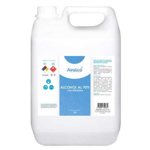 Alcohol Al 70° con Glicerina 5L