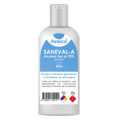 Alcohol Gel Saneval-A 60 ml Alcohol Gel Saneval-A 60 ml