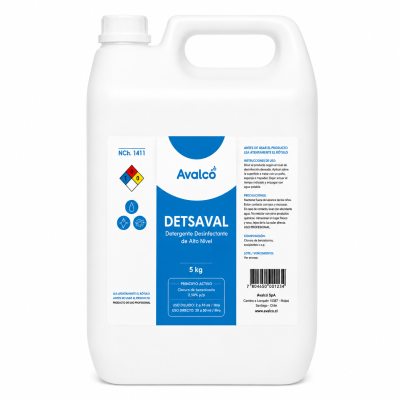 🧼 Detsaval 5 Litros | Limpiador Desinfectante Concentrado con SuperQuat 🧪