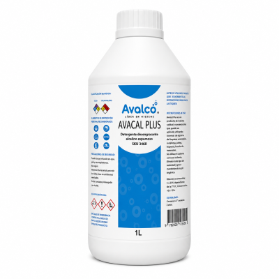 Avacal Plus - Detergente Desengrasante Alcalino Espumoso 1 Litro