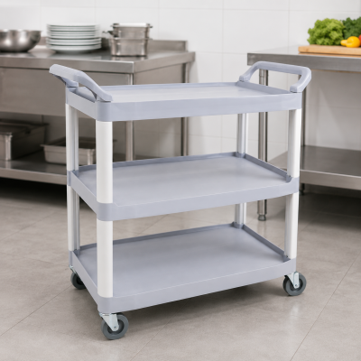 Carro Multiuso 3 Bandejas Gris 100x50x98