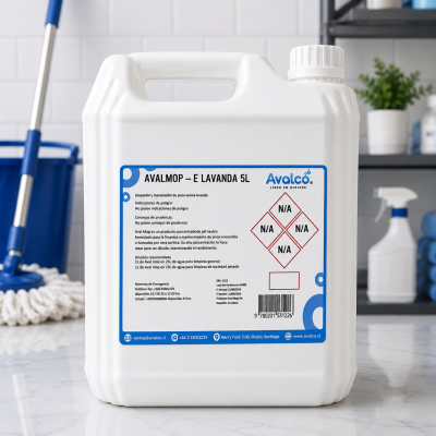 Aval Mop-E - Mantenedor De Pisos Económico Lavanda 5 Litros