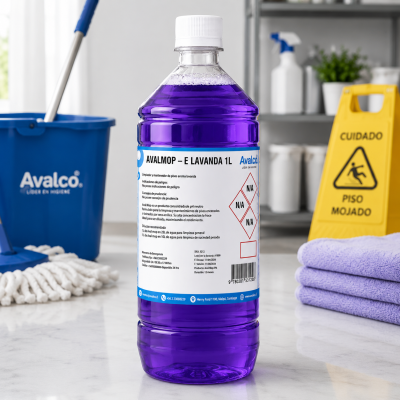 Aval Mop-E - Mantenedor De Pisos Económico Lavanda 1 Litro