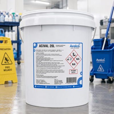 Acival - Detergente Desinfectante De Alta Espuma 20 Litros
