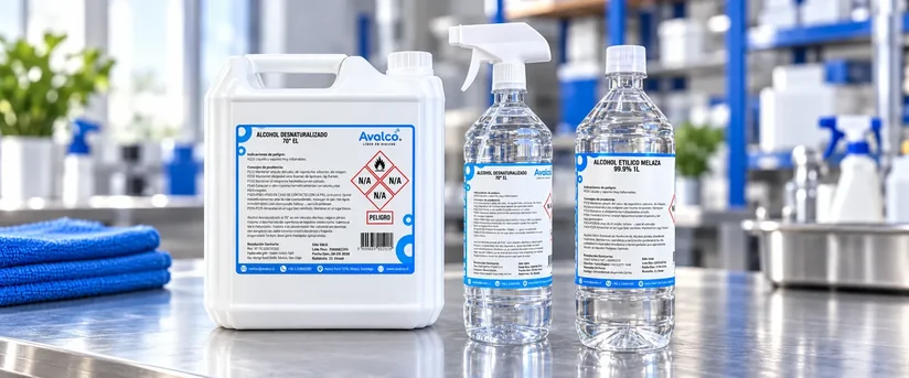 Alcoholes Avalco para uso profesional