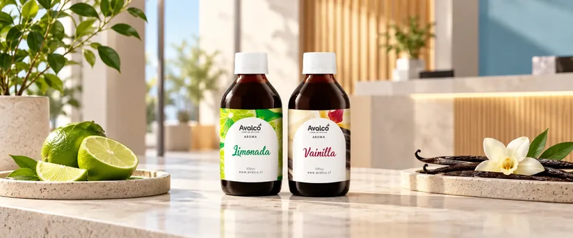 Aromas Avalco Limonada y Vainilla en una recepción